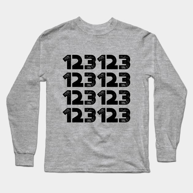 123123 12/31/23 New Year's Eve 2023 Vintage Retro Long Sleeve T-Shirt by truffela